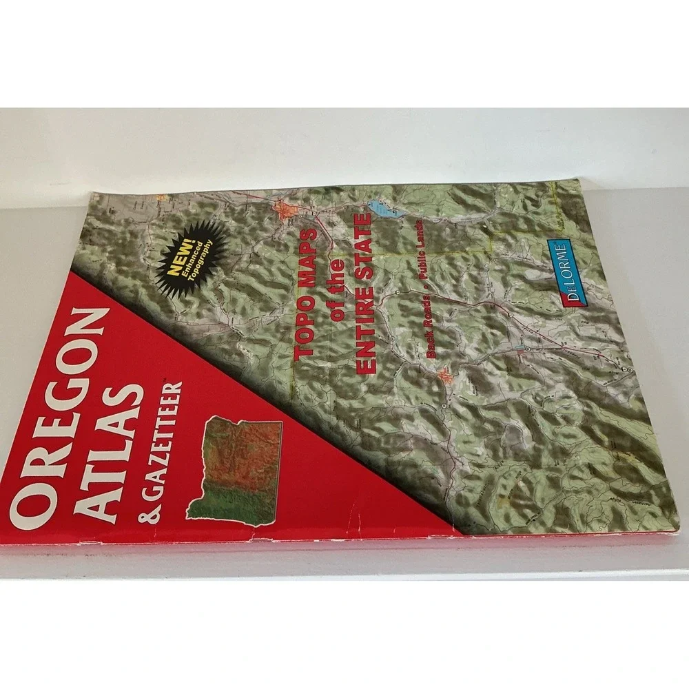 Oregon Atlas & Gazetteer Topo Maps of the Entire State by DeLorme VG 3rd Edition